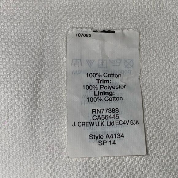 J.Crew Womens Cotton Daisy Lace Mini Skirt White Size 2 - Picture 11 of 11